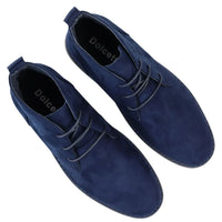 Botines Chukka Desert Lace Up para hombre, color azul marino.