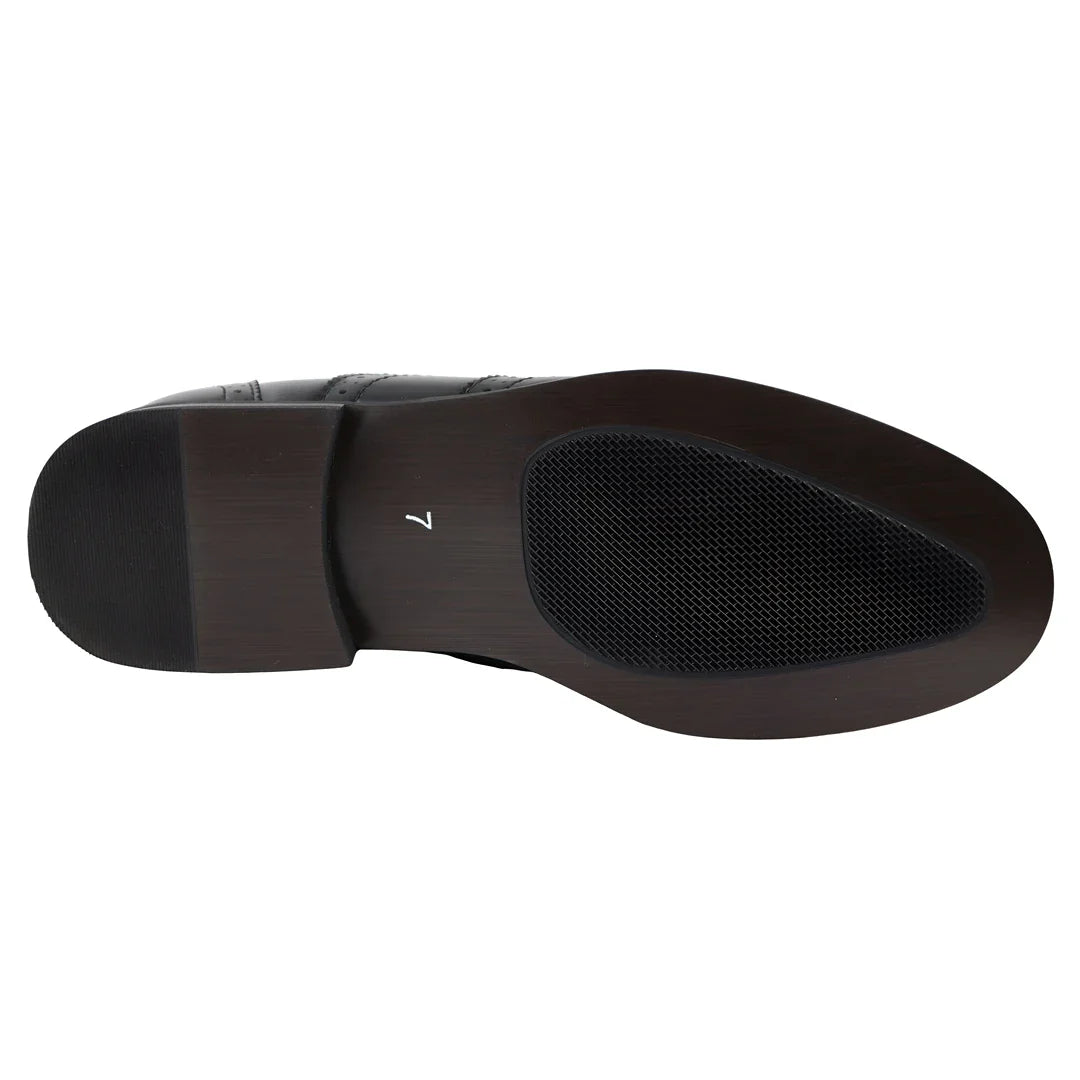 Zapatos brogue negros para hombre