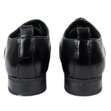 Zapatos Oxford Derby negros con cordones para hombre