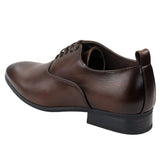 Zapatos Oxford Derby marrones con cordones para hombre
