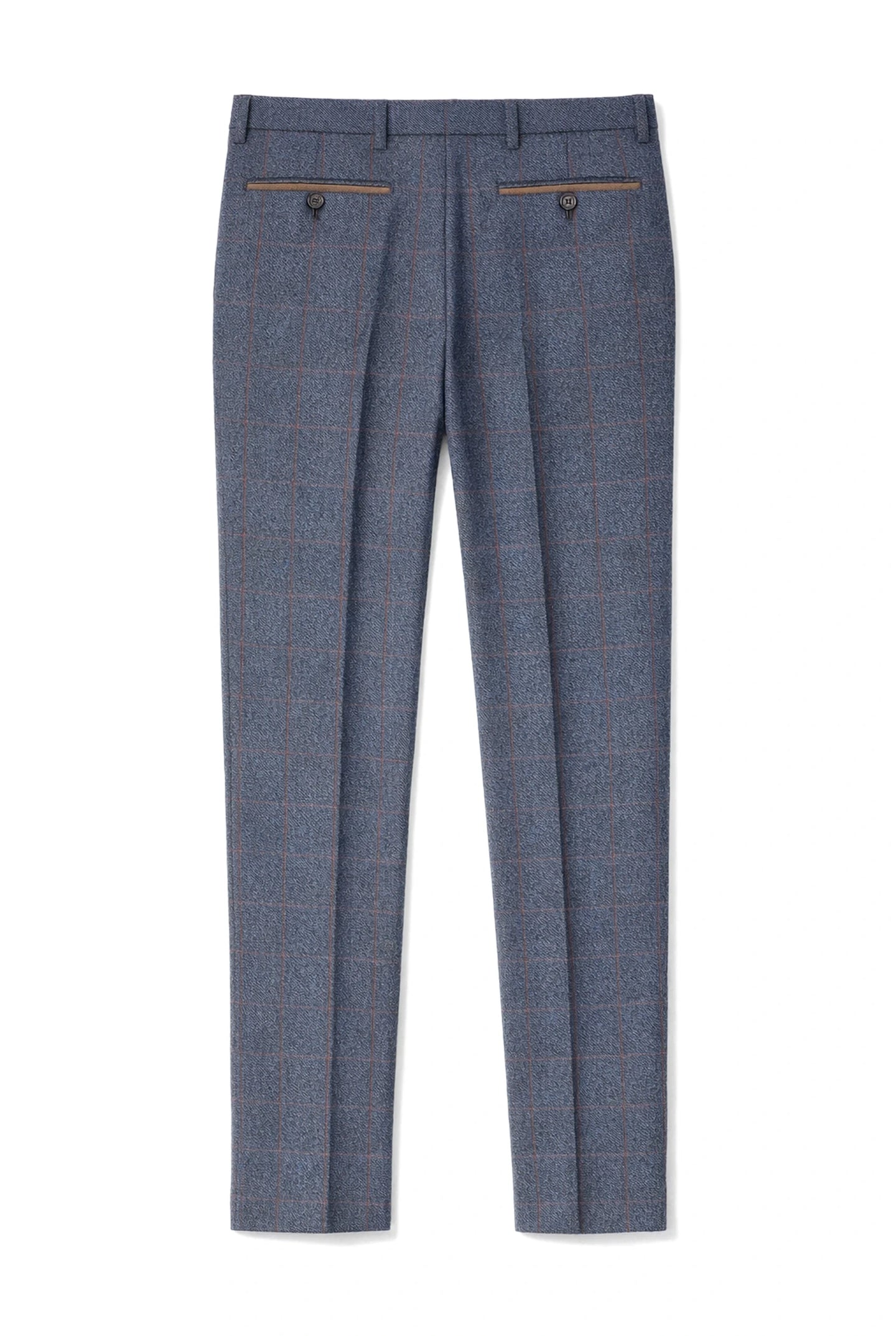 Madrid - Pantalones de tweed azul para hombre