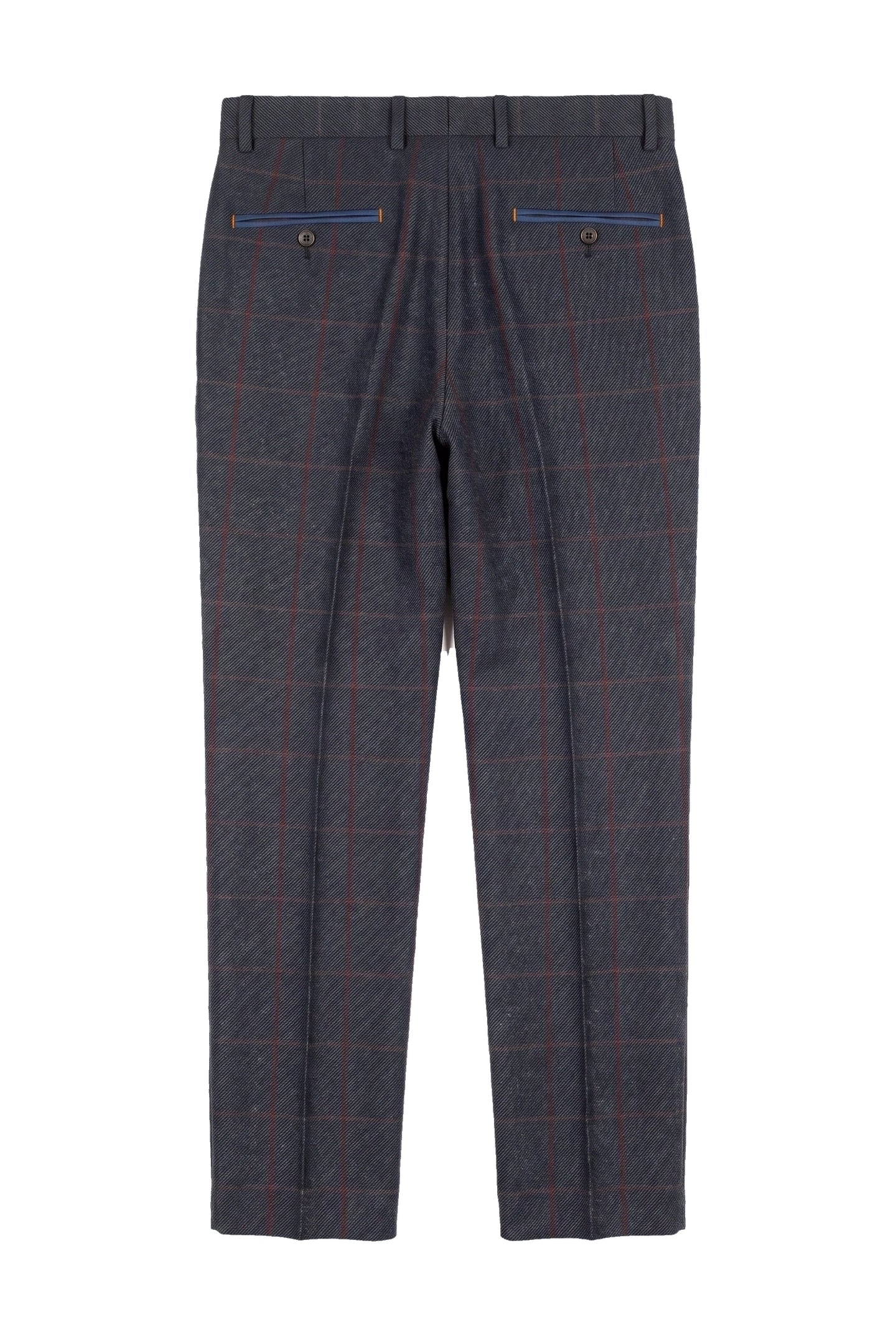 Madrid - Pantalones de tweed azul para hombre