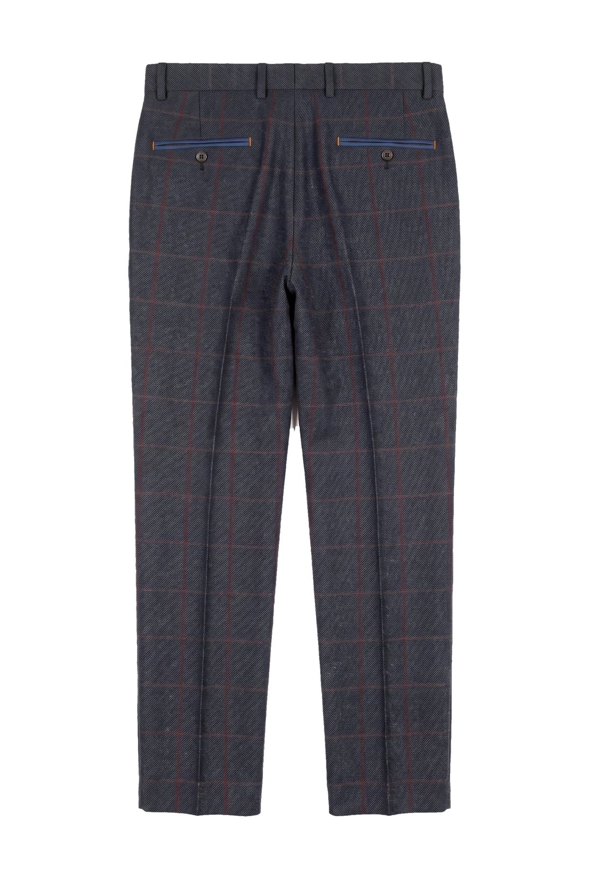 Madrid - Pantalones de tweed azul para hombre