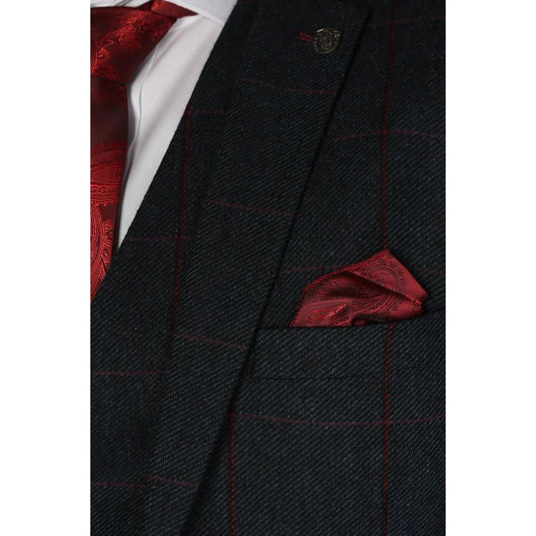 Madrid - Blazer de tweed azul para hombre