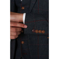 Madrid - Blazer de tweed azul para hombre