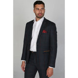 Madrid - Blazer de tweed azul para hombre