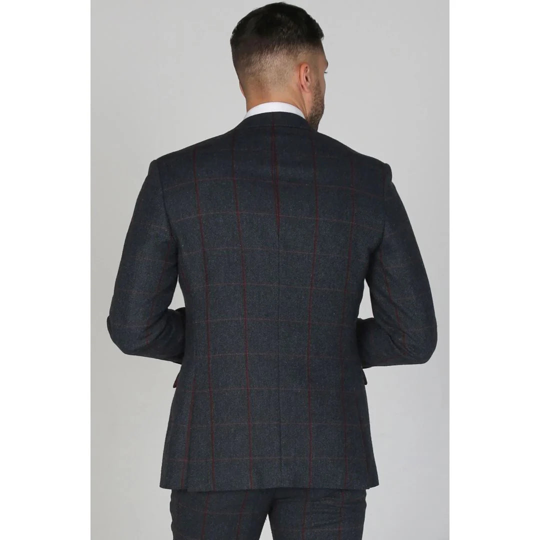 Madrid - Blazer de tweed azul para hombre