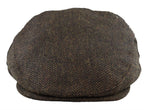 Gorra plana para hombre de lana con estampado de espiga y tweed marrón, estilo clásico de los años 20, unisex, Del Boy