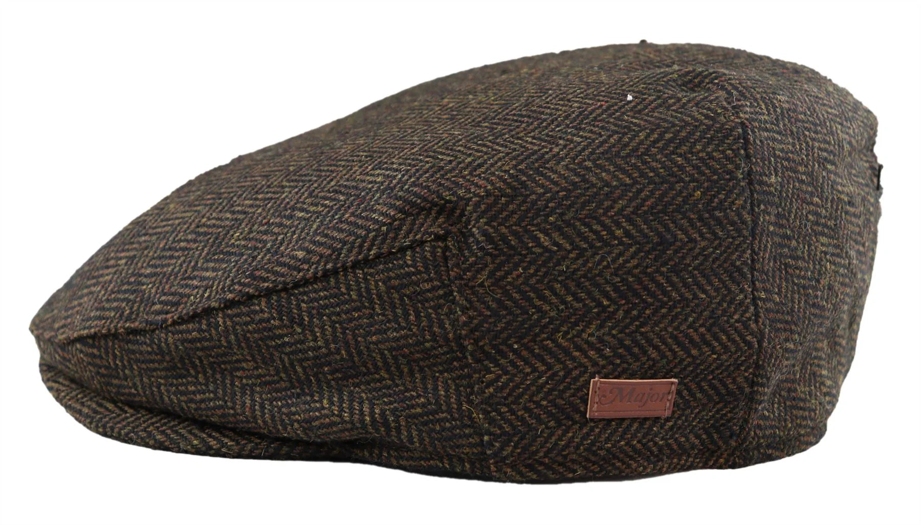 Gorra plana para hombre de lana con estampado de espiga y tweed marrón, estilo clásico de los años 20, unisex, Del Boy