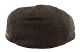 Gorra plana para hombre de lana con estampado de espiga y tweed marrón, estilo clásico de los años 20, unisex, Del Boy