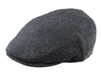 Gorra plana para hombre de lana con estampado de espiga y tweed color carbón, estilo clásico de los años 20, unisex, Del Boy