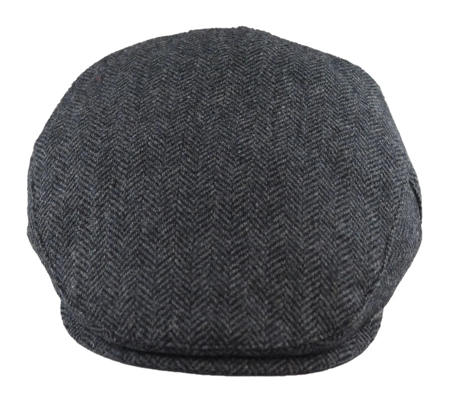 Gorra plana para hombre de lana con estampado de espiga y tweed color carbón, estilo clásico de los años 20, unisex, Del Boy