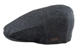 Gorra plana para hombre de lana con estampado de espiga y tweed color carbón, estilo clásico de los años 20, unisex, Del Boy