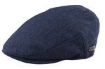 Gorra plana para hombre de lana con estampado de espiga, tweed azul marino, estilo clásico de los años 20, unisex, Del Boy