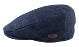Gorra plana para hombre de lana con estampado de espiga, tweed azul marino, estilo clásico de los años 20, unisex, Del Boy