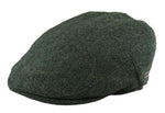 Gorra plana para hombre de lana con estampado de espiga y tweed color oliva, estilo clásico de los años 20, unisex, Del Boy