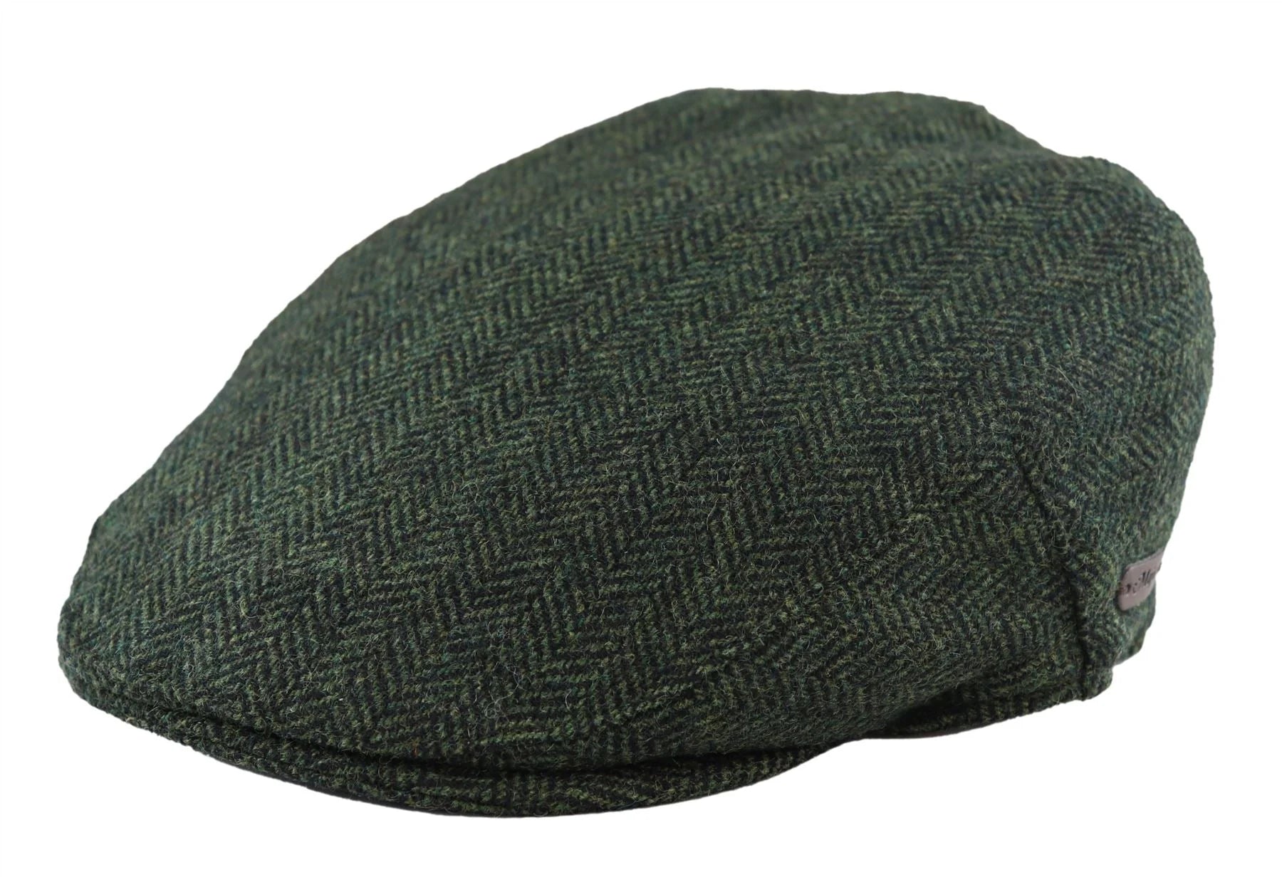 Gorra plana para hombre de lana con estampado de espiga y tweed color oliva, estilo clásico de los años 20, unisex, Del Boy