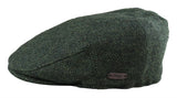 Gorra plana para hombre de lana con estampado de espiga y tweed color oliva, estilo clásico de los años 20, unisex, Del Boy