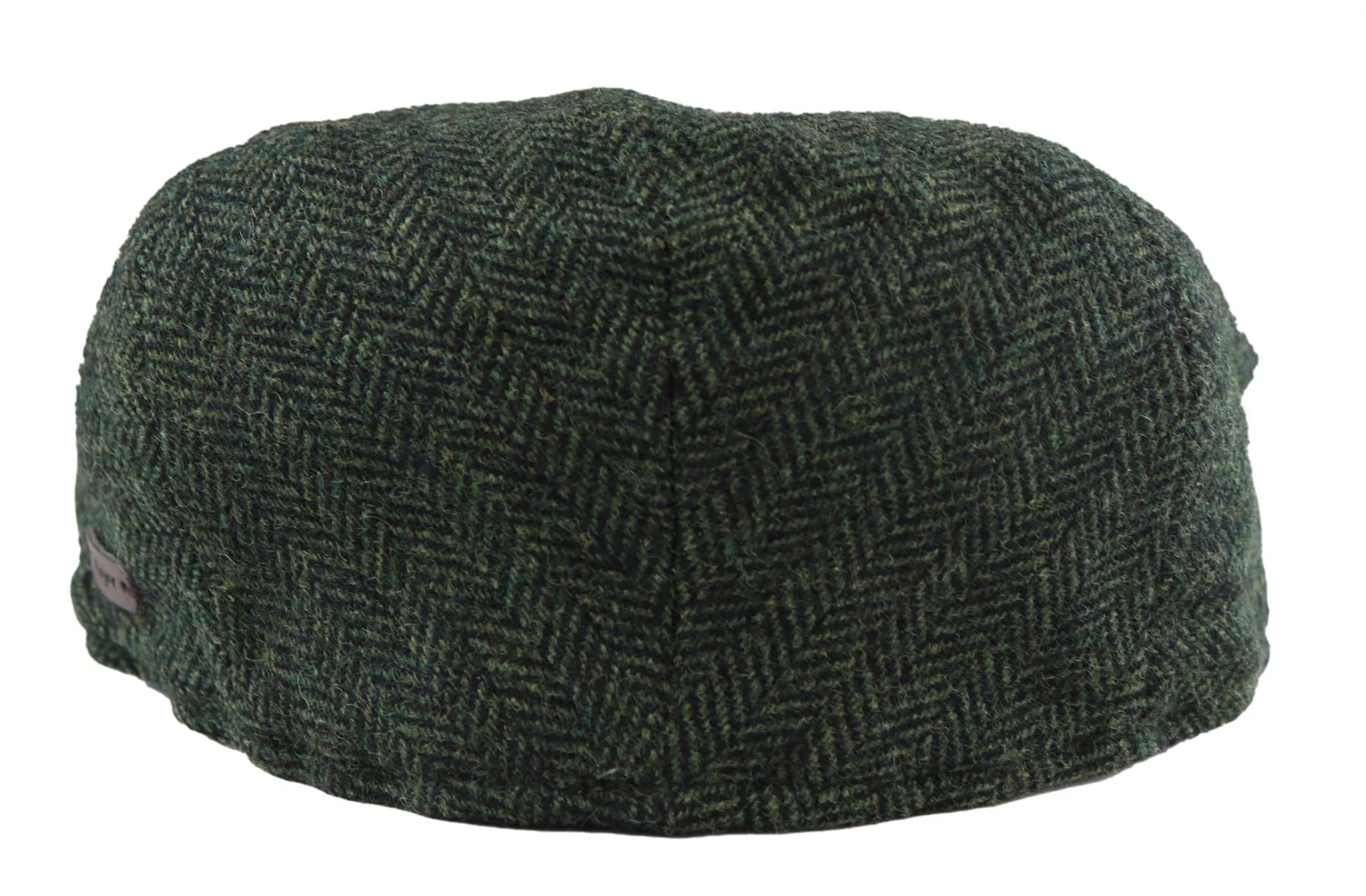 Gorra plana para hombre de lana con estampado de espiga y tweed color oliva, estilo clásico de los años 20, unisex, Del Boy