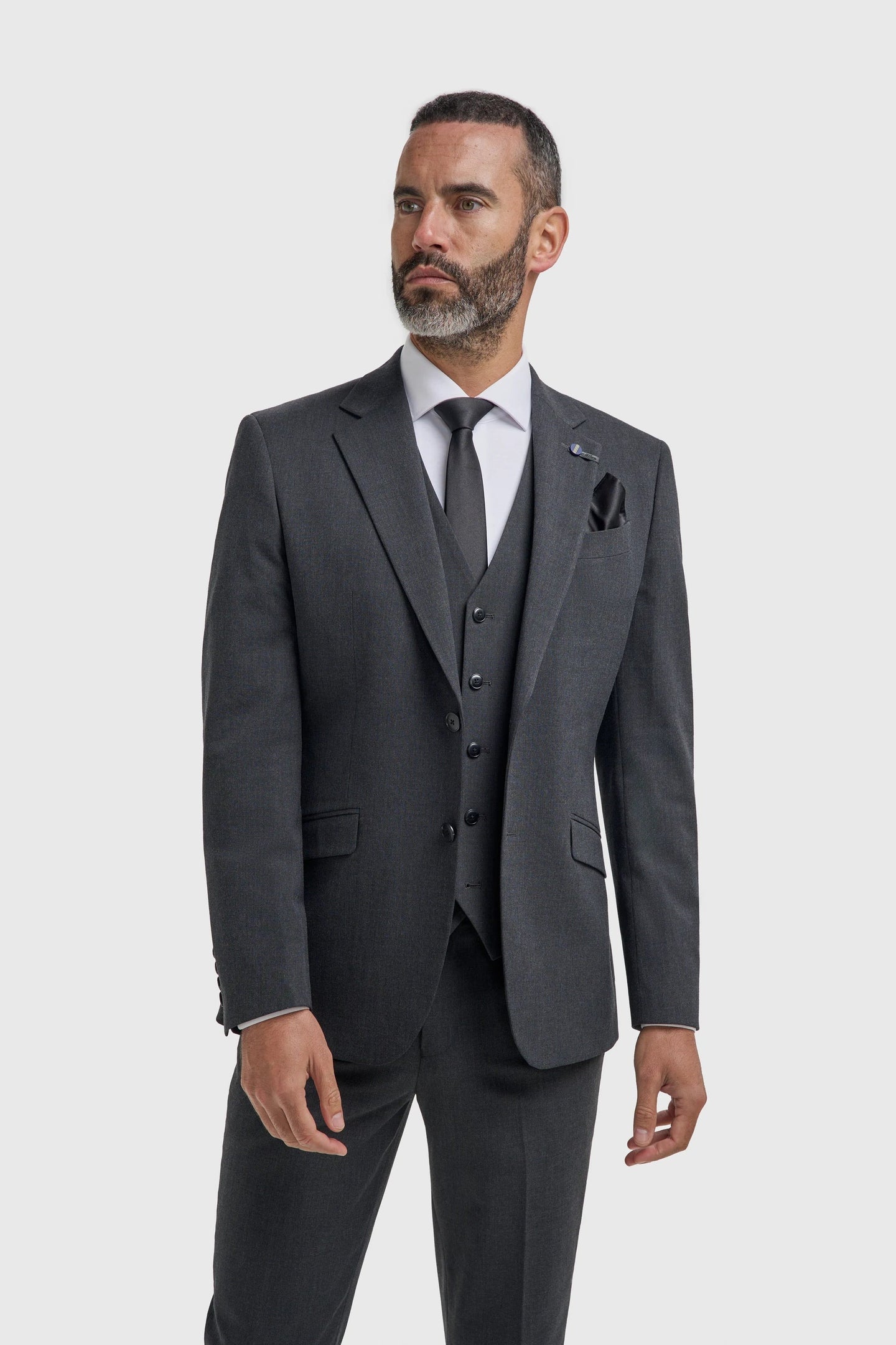 Malibu - Blazer texturizado color carbón para hombre