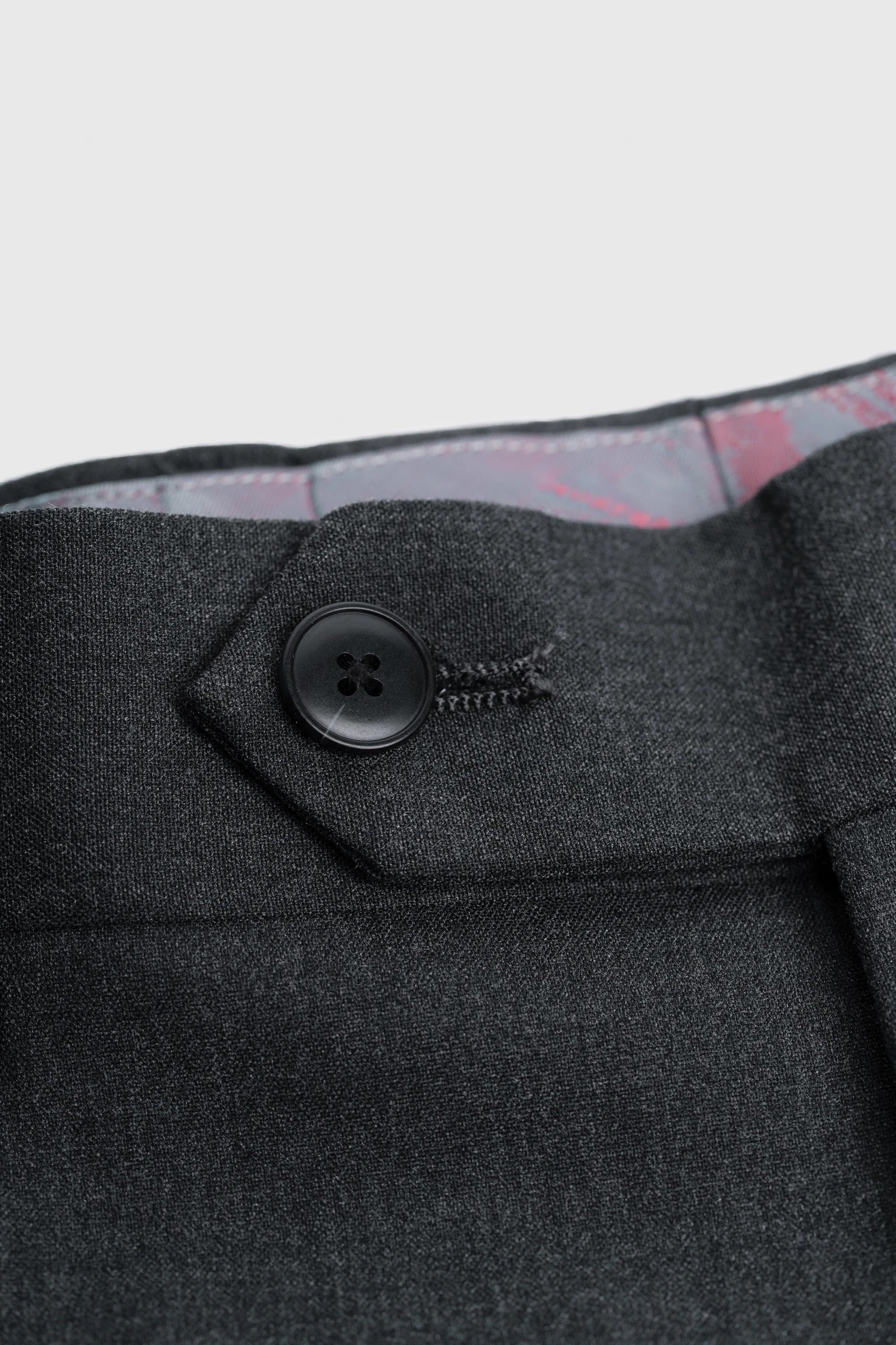 Malibu - Traje de tres piezas para hombre en gris carbón texturizado