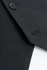 Malibu - Traje de tres piezas para hombre en gris carbón texturizado
