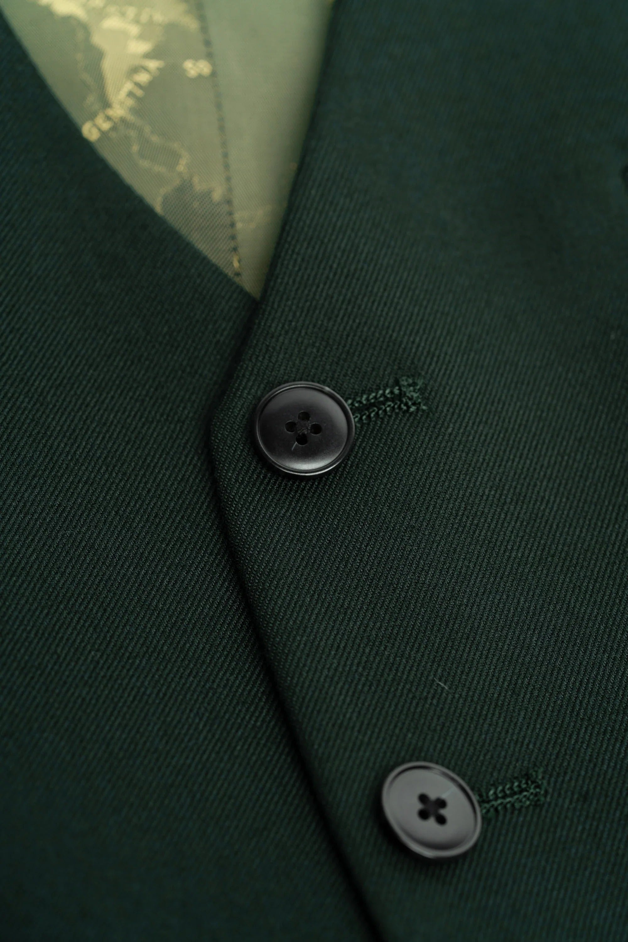 Malibu - Traje de tres piezas verde bosque para hombre