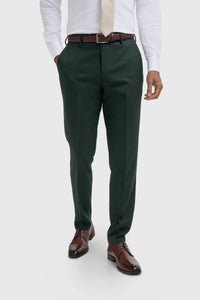 Malibu - Traje de tres piezas verde bosque para hombre
