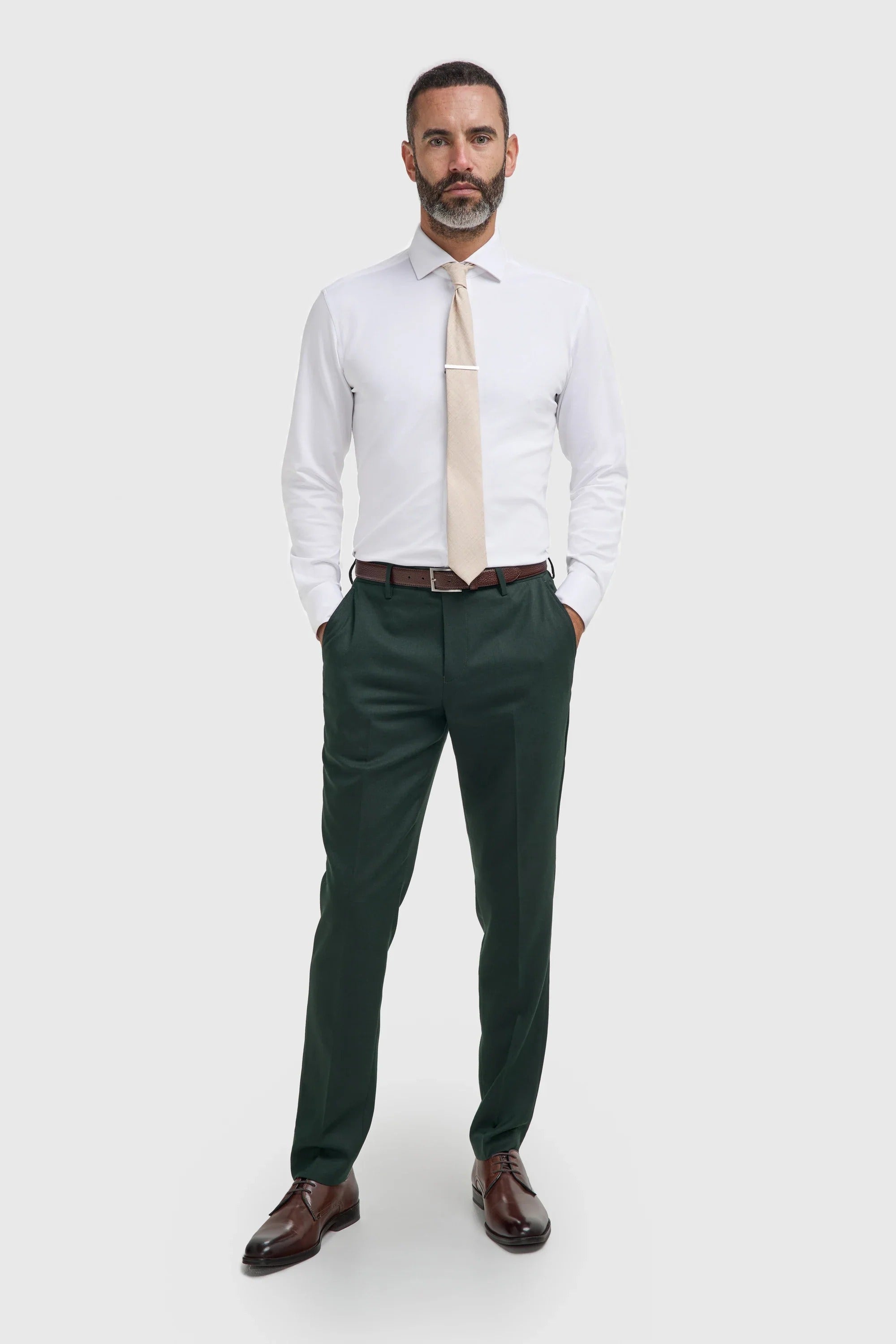 Malibu - Pantalones de hombre color verde bosque