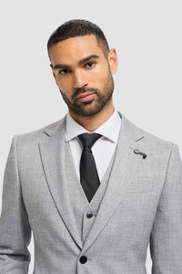 Malibu - Blazer gris de corte entallado para hombre