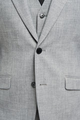 Malibu - Blazer gris de corte entallado para hombre