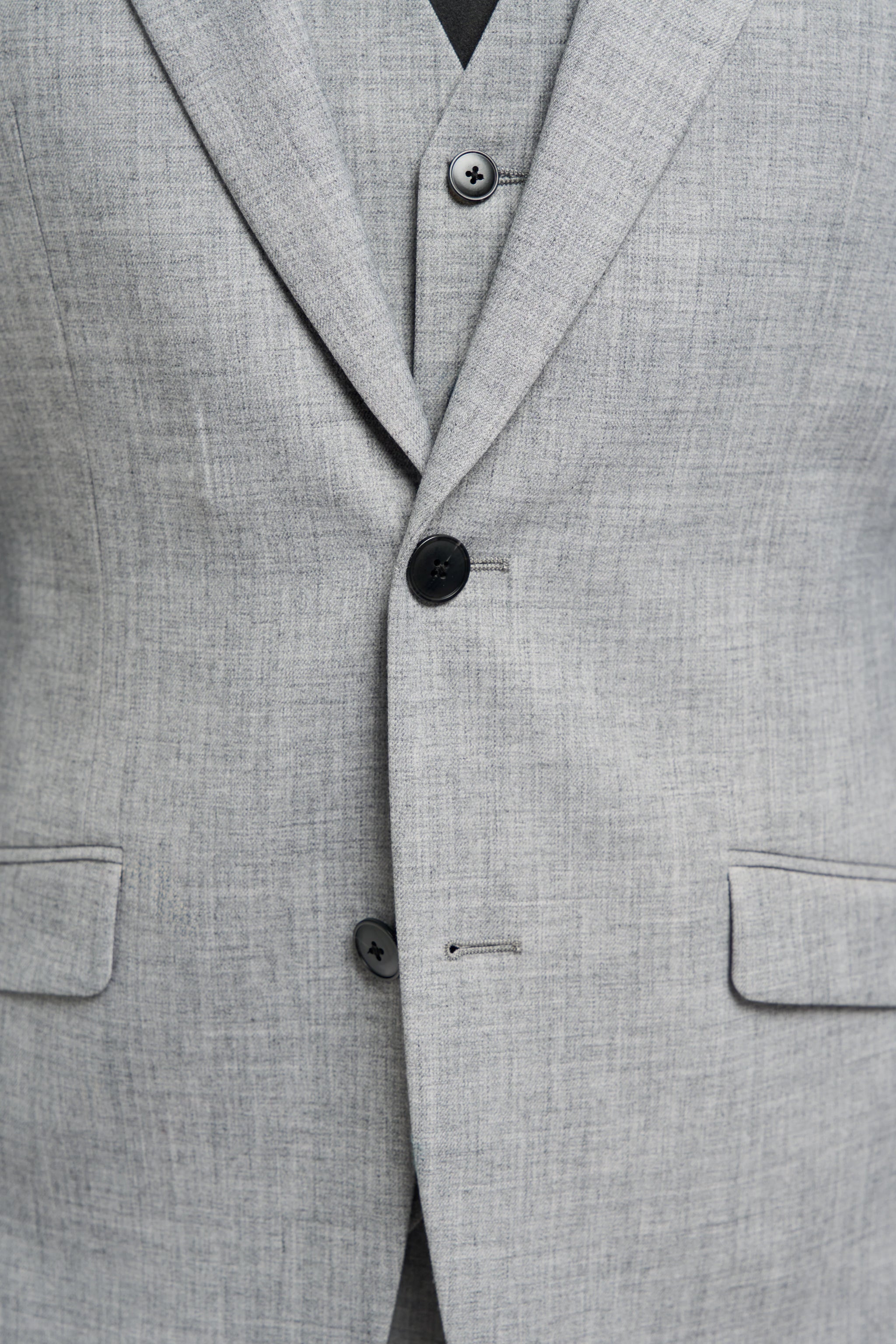 Malibu - Blazer gris de corte entallado para hombre