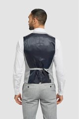 Chaleco gris de corte entallado para hombre de Malibu