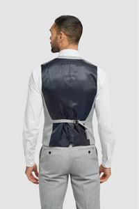 Chaleco gris de corte entallado para hombre de Malibu