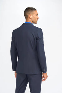 Malibu - Blazer azul marino de corte entallado para hombre