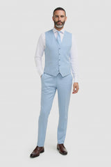 Malibu - Chaleco azul cielo para hombre
