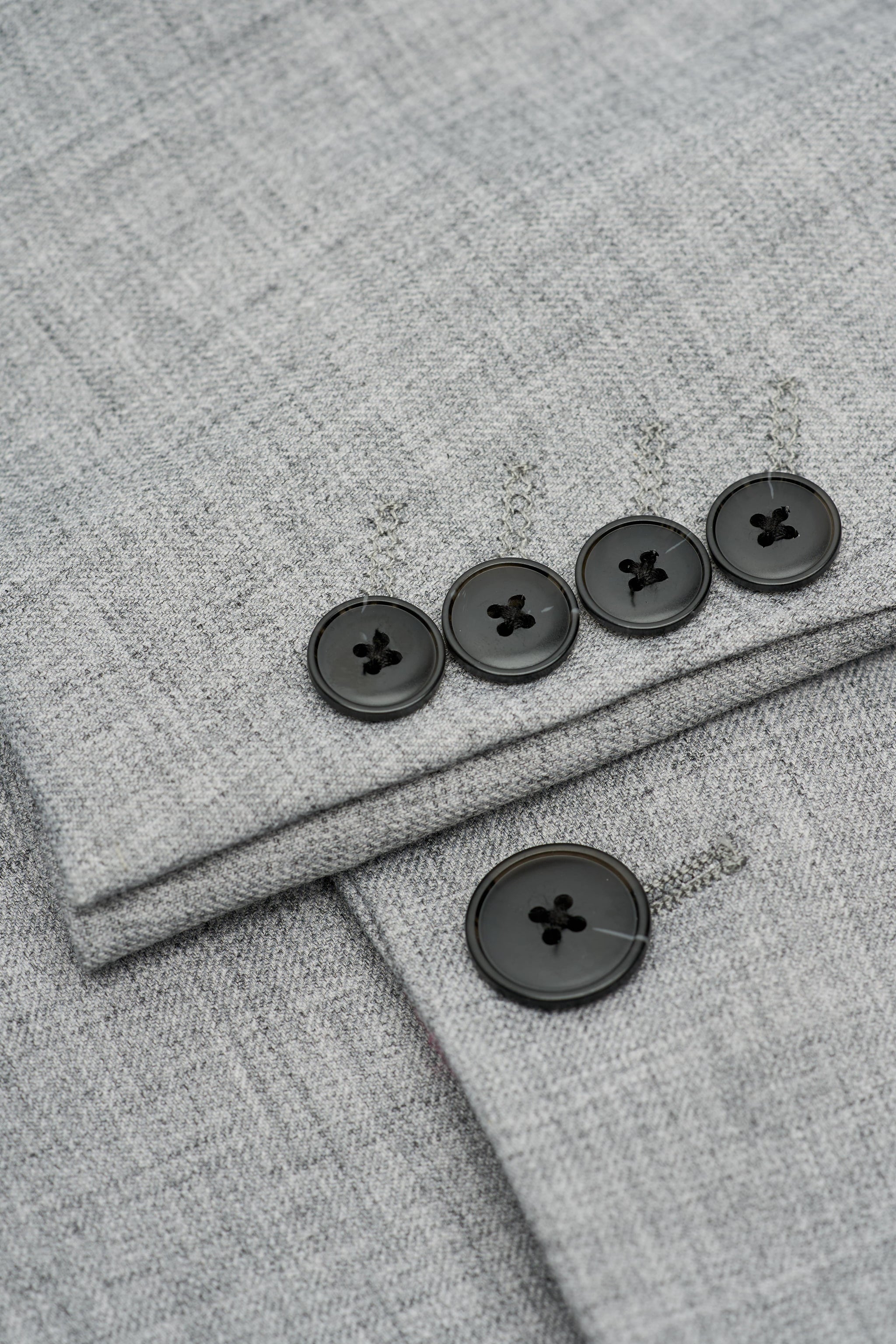 Malibu - Traje de tres piezas gris para hombre, corte sastre