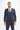 Malibu - Traje de tres piezas azul marino para hombre, corte entallado