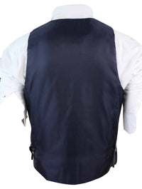 Blazer de hombre de corte ajustado, estilo casual elegante, en tweed gris azulado con estampado de espiga.