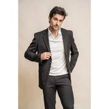 Marco - Blazer clásico negro para hombre