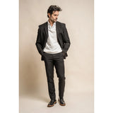 Marco - Blazer clásico negro para hombre