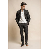Marco - Blazer clásico negro para hombre