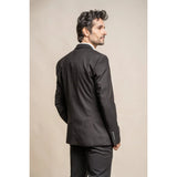 Marco - Blazer clásico negro para hombre