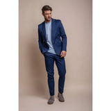 Mario - Blazer elegante azul de verano para hombre