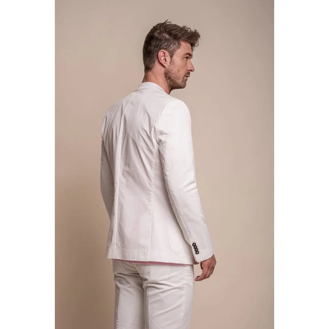 Mario - Blazer elegante de verano color crema para hombre