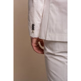 Mario - Blazer elegante de verano color crema para hombre