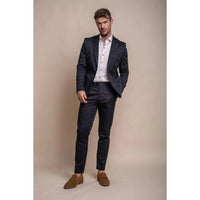 Mario - Blazer clásico azul marino de verano para hombre