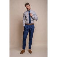 Mario - Pantalones elegantes azules de verano para hombre