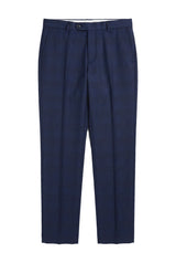 Mark - Pantalones de cuadros azul marino para hombre