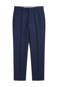 Mark - Pantalones de cuadros azul marino para hombre